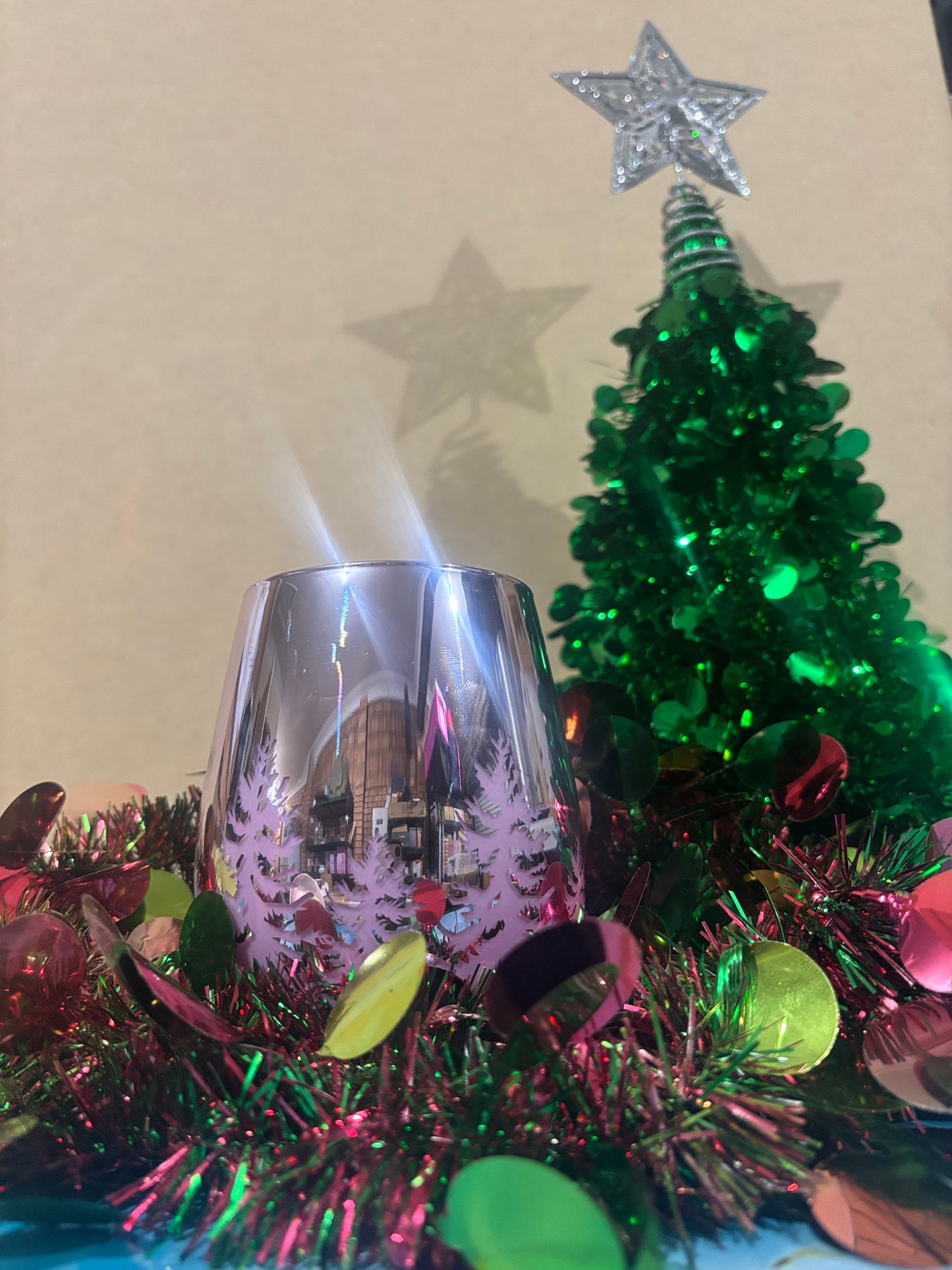 Limited edition Lilac Christmas tree candle