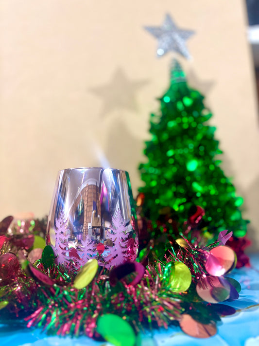Limited edition Lilac Christmas tree candle