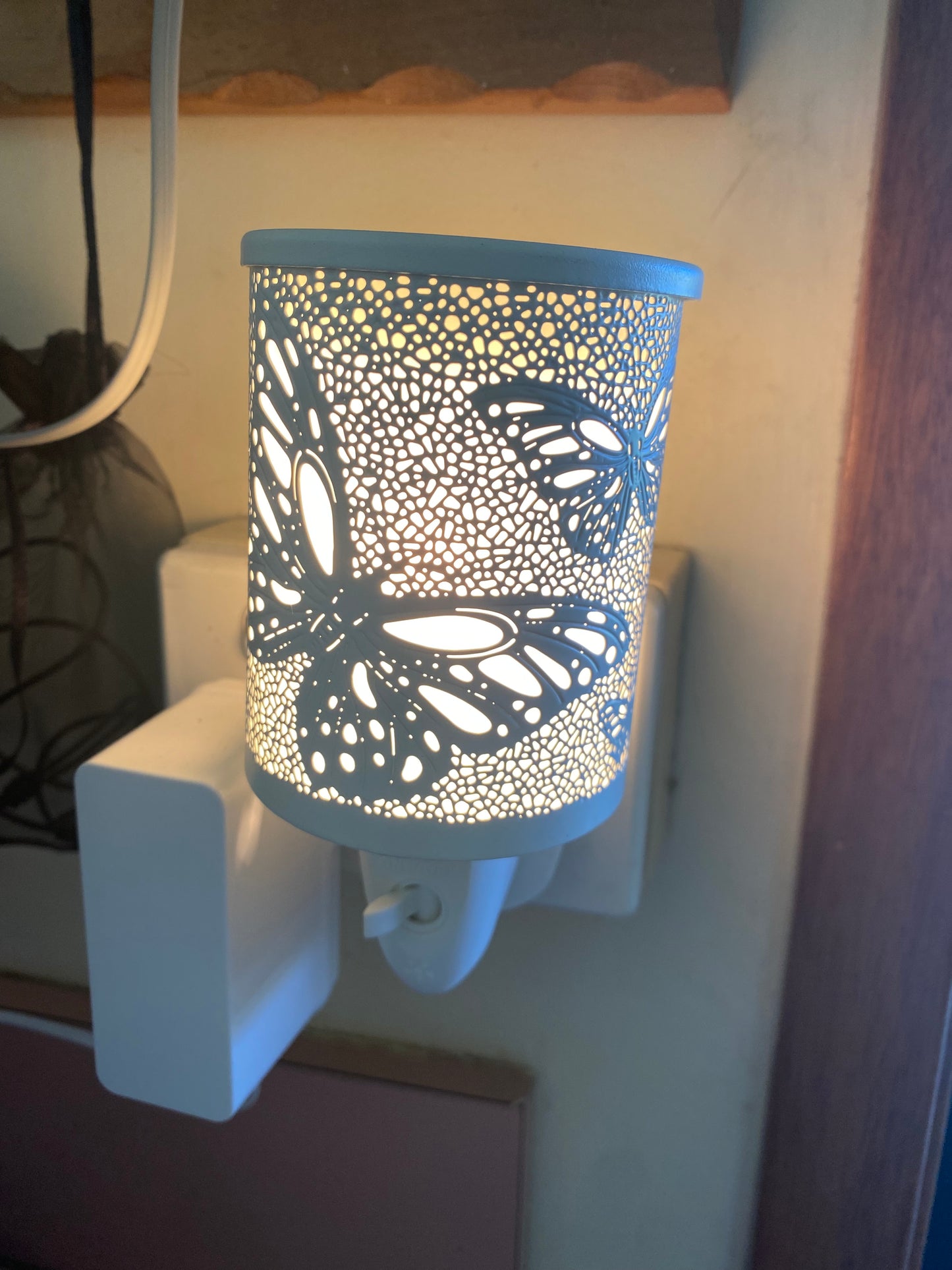 Mini Black Electric Melt Burner Butterfly