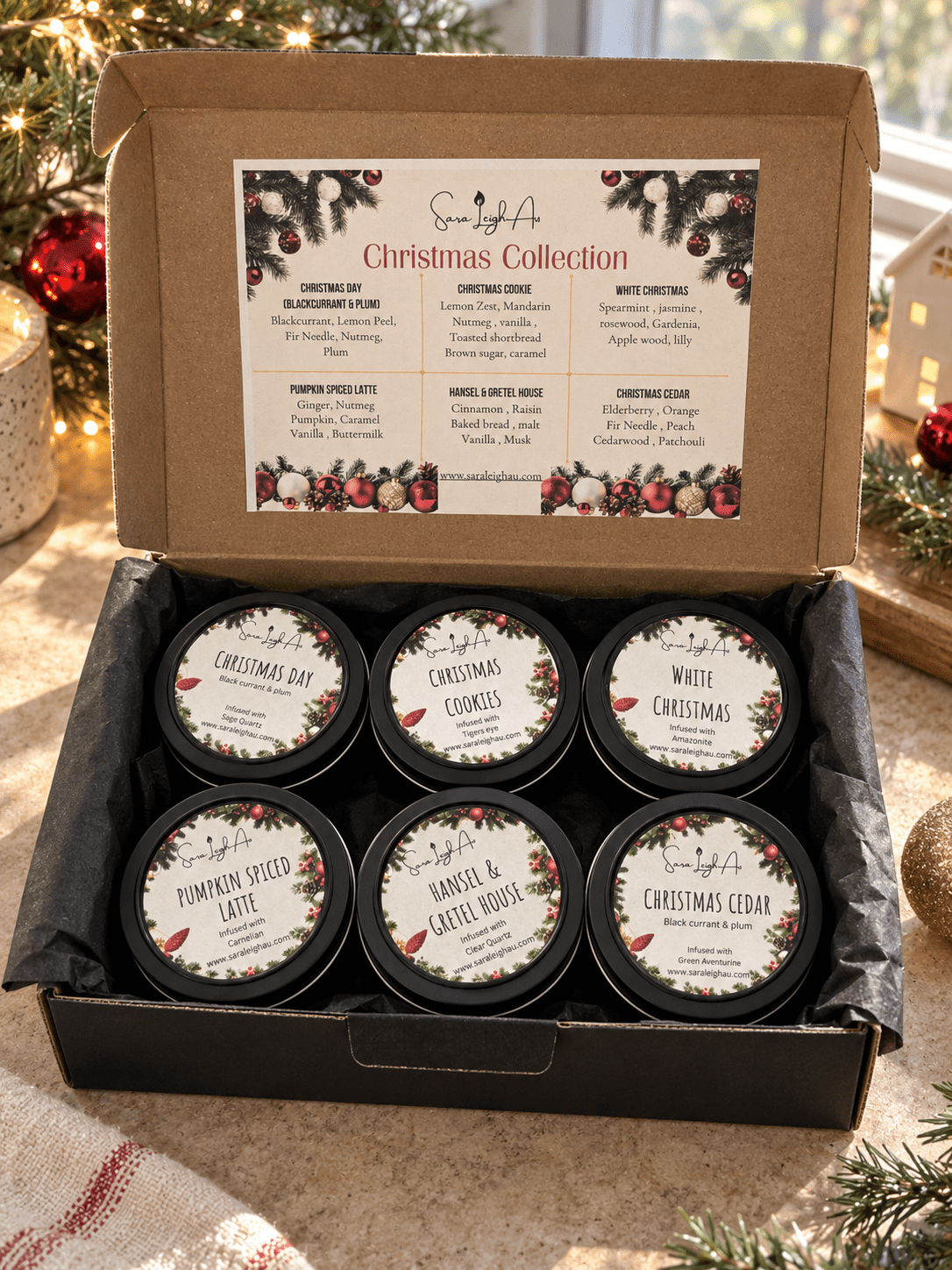 Christmas Candle sample gift pack - Sara Leigh Au
