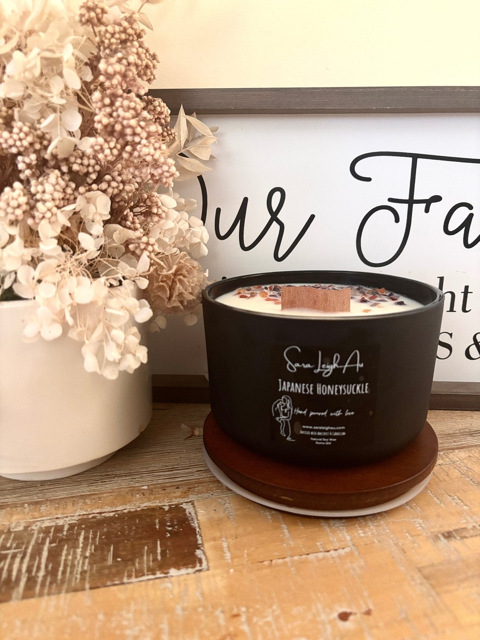 Kelsie Bowl (Wooden Wick + Timber Lid) - Sara Leigh Au